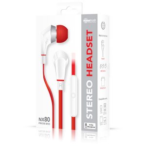 noicehush earphones NX80-Red-White-Pack