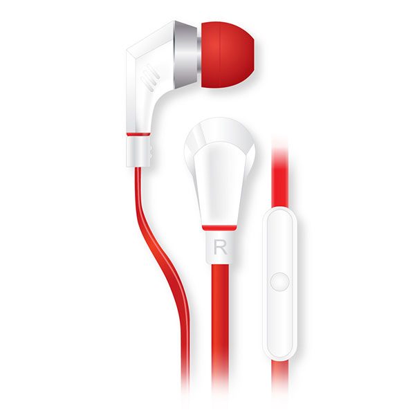 noisehush NX80-Red-White-earphones